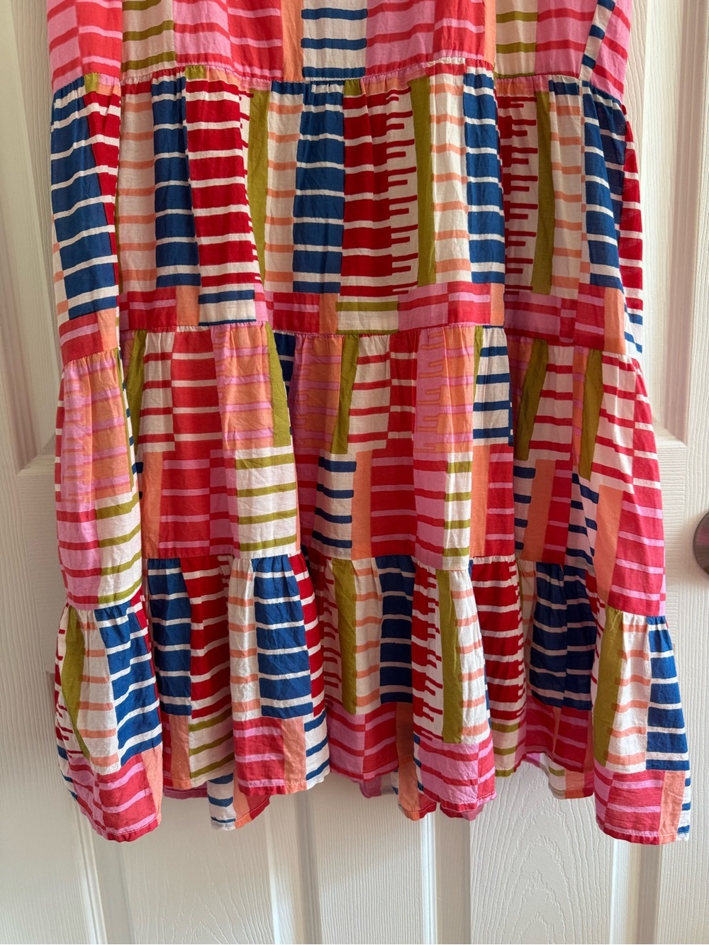 THML Rainbow Print Cotton Mini Dress XS - Picture 11 of 14